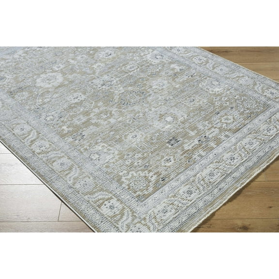 Hauteloom Alexia Living Room, Bedroom Area Rug - Traditional - Light Gray, Medium Gray, Charcoal - 2' x 2'11"