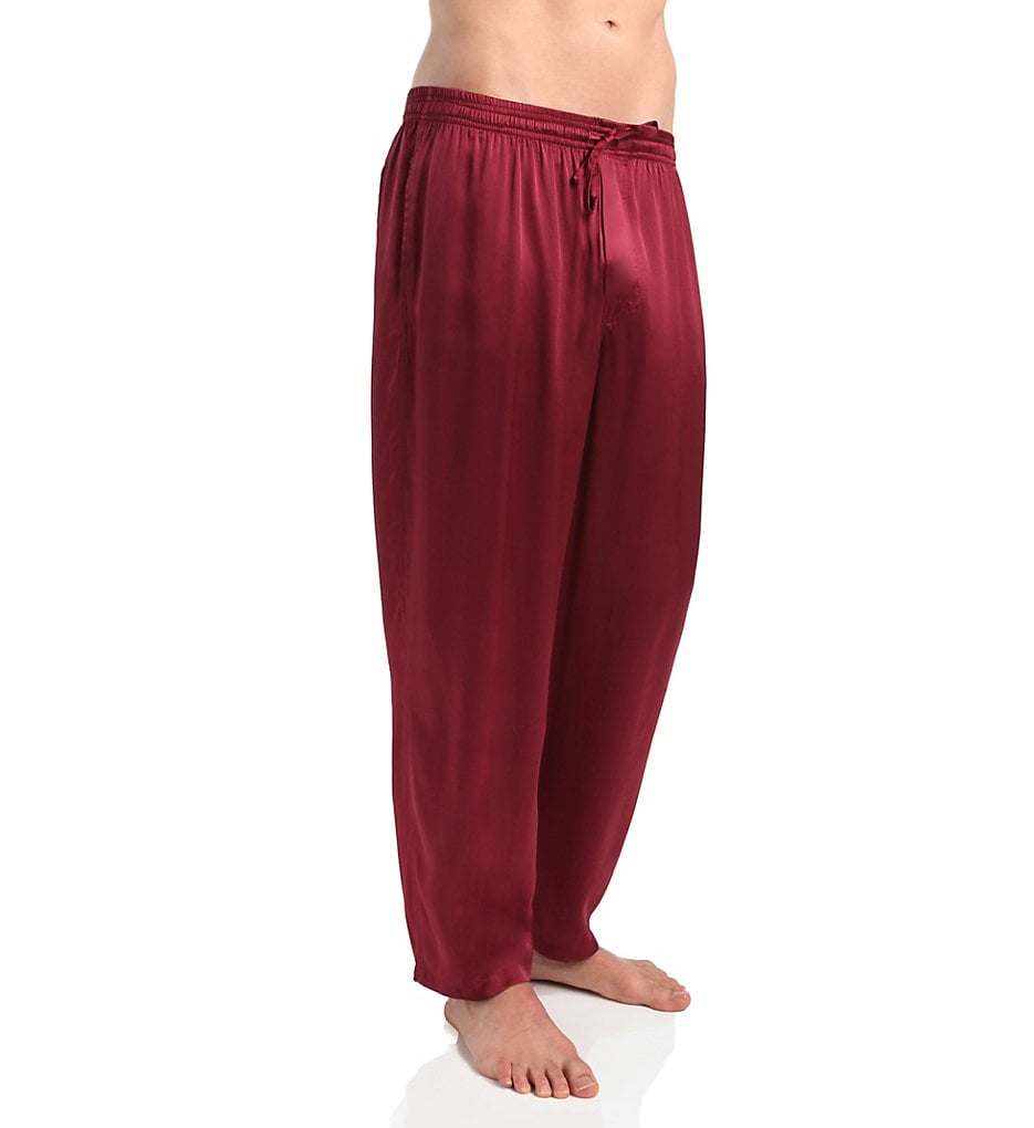 Men's Solid Silk Pajama Sleep Pants - Walmart.com