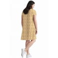 thumbnail image 2 of Ellos Plus Size Cotton Spandex A-Line Scoop Neck Short Sleeve Tee Dress, 2 of 3