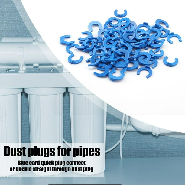 1/4 3/8 OD TUBO PIBLE PIE EJEGIO AZUL CLIP C-RING HOSE Conector Quick Aquarium