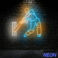 thumbnail image 3 of Handmadetneonsign Cricket Neon Sign, Cricket Player Led Sign, Cricket Sport Home Decor, Cricket Wall Art 74257, 3 of 5
