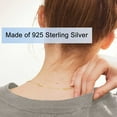 thumbnail image 6 of 925 Sterling Silver Necklace Extender Gold Necklace Extender Gold Chain Extenders for Necklaces 2", 3", 4" Inches, 6 of 6