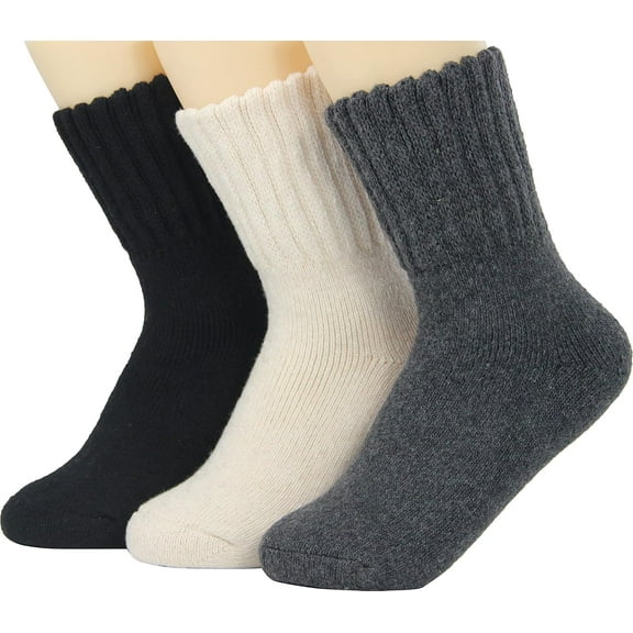 Kiibsot 3/5 Pairs Boot Socks for Women - Thick Winter Knit Warm Socks - Gifts for Women
