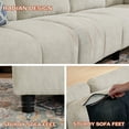 thumbnail image 4 of Modular Couches and Sofas Sectional with Storage, 4 Seat Sectional Sofa for Living Room, U Shaped Sectional Couch with Reversible Chaises, Teal Blue, 4 of 9