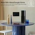 thumbnail image 3 of Forzero 3 Gang WiFi Interrupteur Tactile Intelligent US/EU/UK pour Amazon Alexa Google IFTTT(Noir), 3 of 7