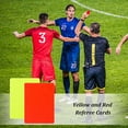 thumbnail image 7 of 10 Set PVC Plastic Blank Penalty Cards Yellow & Red Referee Cards for Football Match Rectangle Mixed Color 110x80x0.5mm 2 colors 1pc/color 2pcs/set, 7 of 7