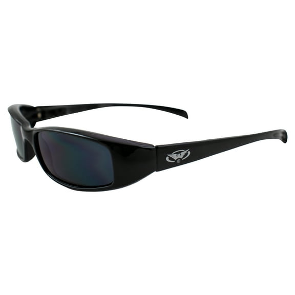 NEW ATTITUDES - Stylish Sunglasses - SMOKE Lenses, GLOSS Black Frame