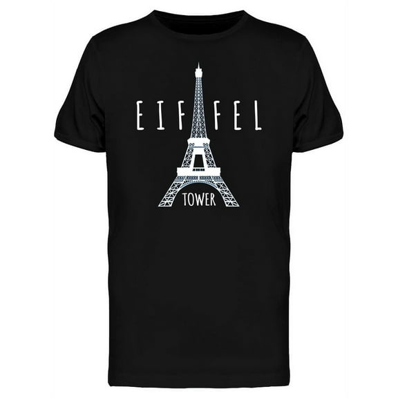 Eiffel Tower Tourist Graphic T-Shirt Men -Image by Shutterstock, Male x-Large