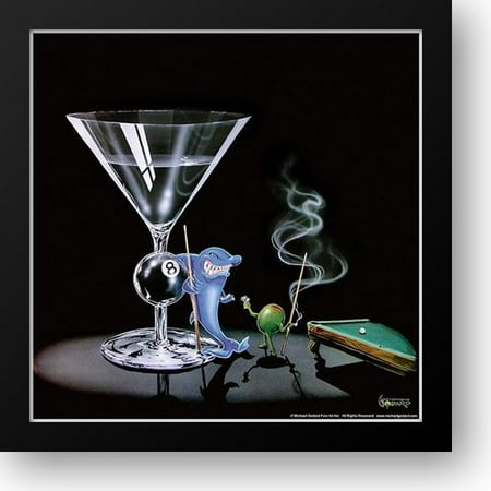 - Pool Shark 16x16 Framed Art Print by Godard, Michael