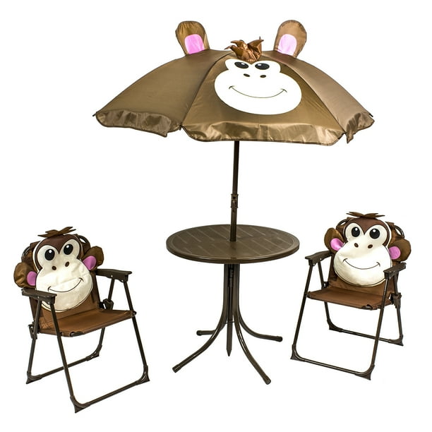 River Cottage Gardens PB102 Kid's Monkey Patio Set 4 Piece Set