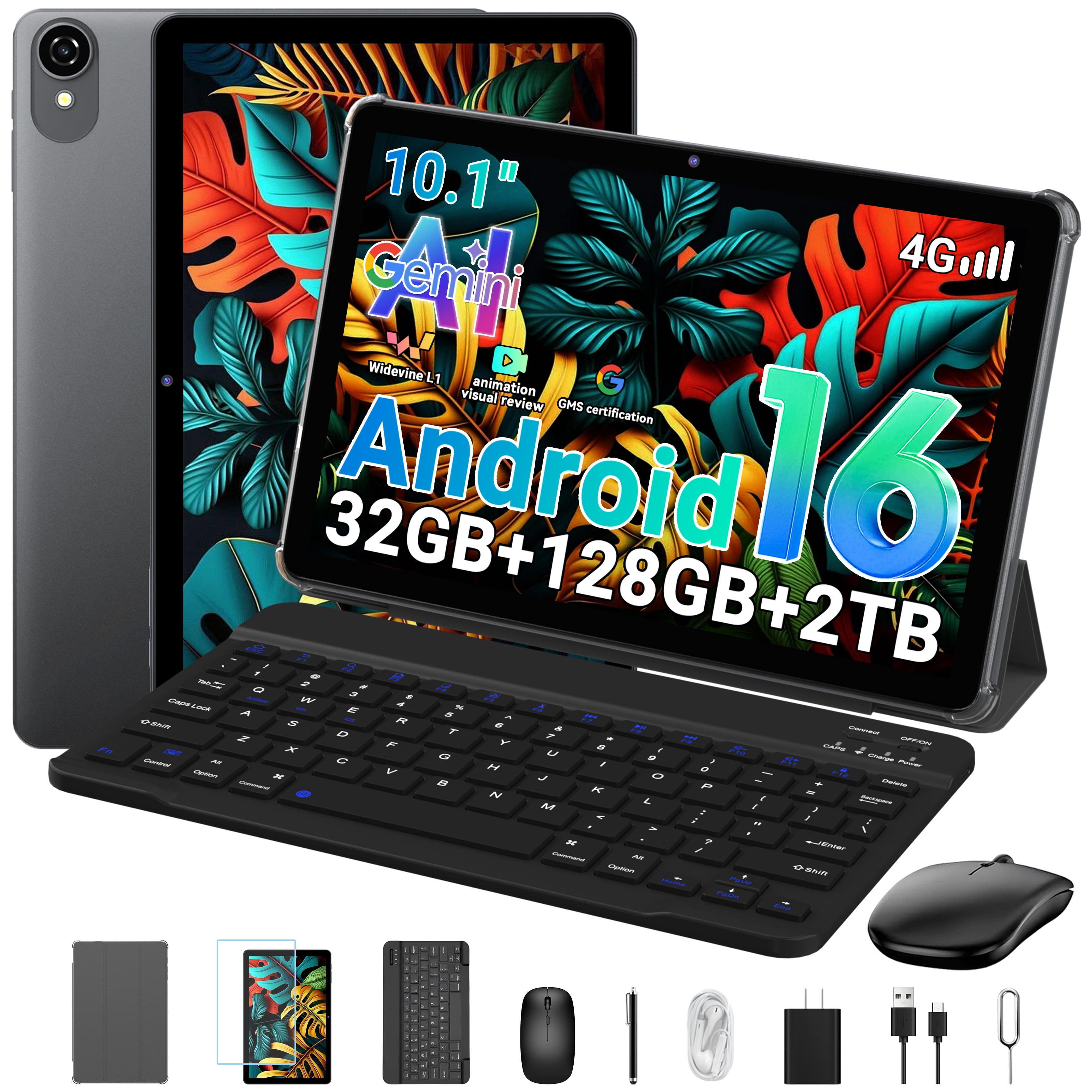 HEADWOLF 10-Inch Android Tablet with Keyboard ,T615 Octa-Core