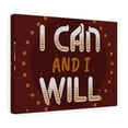 thumbnail image 4 of Inspirational Wall Art I Can And I Will Wall Art Motivational Motto Inspiring Prints Artwork Decor Ready to Hang Unframed, 4 of 9