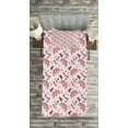 thumbnail image 3 of Ambesonne Vintage Quilted Bedspread Set 2 Pcs, Retro Women Fashion, Twin Size, Pale Pink, 3 of 3