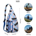 thumbnail image 3 of Designer Sling Backpack - High Fashion Artistic Pattern Shoulder Bag, Lightweight for Travel & Shopping, 3 of 4