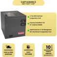thumbnail image 4 of GOODMAN 3 TON 14 SEER2 AC & 80% AFUE 100K BTU GAS FURNACE SYSTEM - UPFLOW with 35FT Copper Line Set & Propane Conversion Kit, 4 of 5