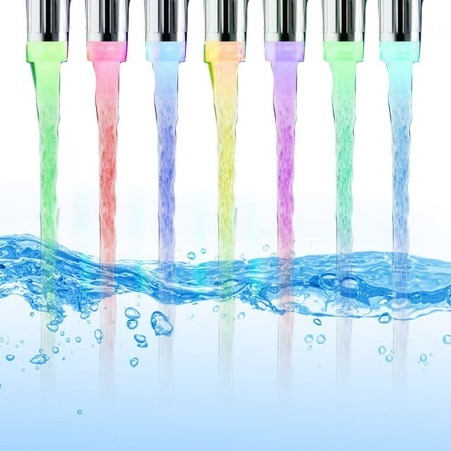 Mistaha LED Water Faucet Light Water Stream Automatically Multiple Colors Changing Water Faucet Tap for