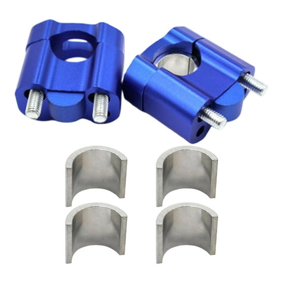 2 Pairs Motorcycle Handlebar Risers Aluminum Alloy Handlebar Clamp Mount Universal Fit for Various Models