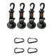 thumbnail image 1 of Anclaje De Succión De 4 Uds., Kit De Gancho De Succión De Plástico De Carga Pesada Con 4 Mosquetones, Kit De Gancho Colgante De Ventosa Reutilizable Para Coche De Techo De Casa, 1 of 7