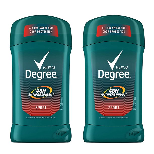 (2 Pack) Degree AntiPerspirant Deodorant for Men Invisible Stick Sport