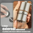 thumbnail image 6 of Portable Manual Coffee Grinder - Conical Burr with 5 Adjustable Settings for Smooth Grinding, Perfect for Espresso Enthusiasts at Home, Office, or Camping, 6 of 6