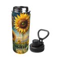 thumbnail image 2 of Yiaed Artistic Oil Painting Sunflower Print Sports Insulated Kettle Bottle Reusable Stainless Steel Insulated Cup, Outdoor Portable Casual Stainless Steel Insulation Cup, 2 of 7