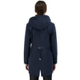 thumbnail image 2 of Women's Sebby Collection Hood Water-Resistant Anorak Jacket Color: Navy Size: MEDIUM, 2 of 2