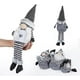 thumbnail image 3 of Homewit 3 x Handmade Swedish Gnome Tomte Sitting Long-Legged, (8.7in - 15.7in) Christmas Santa Home Decoration, Plush Elf, Winter Table Ornament, Holi, 3 of 4
