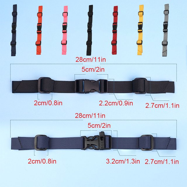 Baohd Chest Strap Backpack Rope Fine Workmanship Long-lasting Bag Webbing Buckle Safety High-strength Shoulder Straps Gray
