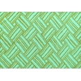 thumbnail image 1 of Ahgly Company Machine Washable Indoor Rectangle Abstract Turquoise Blue Modern Area Rugs, 7' x 10', 1 of 4