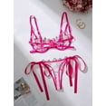 thumbnail image 4 of Pink Bralette Women&rsquo;s Sexy Intimates Romantic Lingerie, 4 of 5