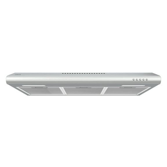 CIARRA Under Cabinet Range Hood 30 inch Slim Vent Hood for Kitchen in Stainless Steel with 3 Speed Exhaust Fan, Push Button,CAS918B75