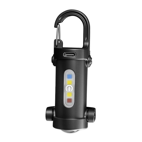 Keychain Flashlight, Rechargeable 7 Light Modes Mini Keychain Flashlight with Strong Light for Walking, Searching and Hiking