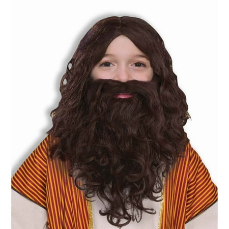 Biblical Wig and Beard Set Child - One Size