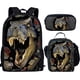 thumbnail image 1 of Mochila HUGS IDEA T-rex con forma de dinosaurio para adolescentes y niños con bolsa de almuerzo, 1 of 9