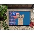 thumbnail image 3 of Longhaired Blue and White Chihuahua USA American Indoor or Outdoor Mat 24x36, 3 of 5