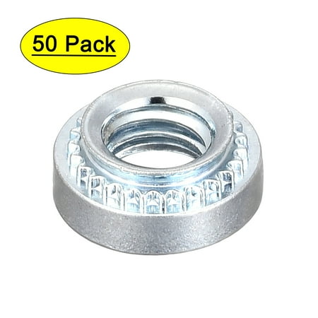 

Self -Clinching Nuts #10-32x0.18-Inch Carbon Steel Rivet Nut Round Head Steel Metal Sheet Mounting Fastener 50pcs
