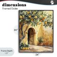 thumbnail image 4 of Stupell Industries Traditional Mediterranean Courtyard Lemon Tree Black Framed Giclee Art, 24 x 30, by LSR Design Studio, 4 of 8
