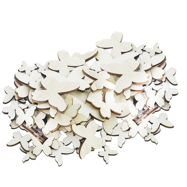 100 Piezas de Forma de Mariposa Artesanía Adornos en Scrapbooking DIY