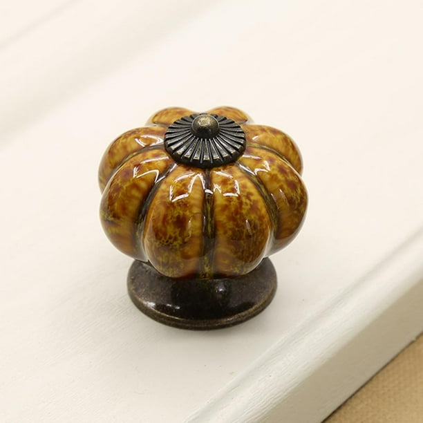 Puerta Armario pequeña Muebles Decoración , Amarillo A Macarena Perillas de extracción de calabaza
