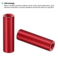 thumbnail image 4 of 6pcs M3 Aluminum Spacers,M3 Metal Spacer Aluminum 3mm ID x 6mm OD x 20mm L Threaded Spacer Screw Standoff Round for RC Car Drones Motherboard,Red, 4 of 6