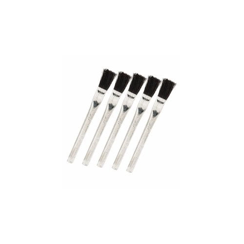 Eastwood Brosses à Acide Poils de Cheval Flexibles Métal Manche Tubulaire Pièces de Peinture Nettoyage Acide Application Flux Lot de 5