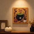 thumbnail image 2 of Halloween Pearl Diamond Art Kit, Pumpkin Ghost DIY Painting Set, 8x8 Inch Wall Decor Craft, Seasonal Home Gift, 2 of 6