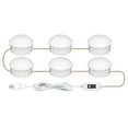 thumbnail image 1 of 1 Set Vanity Mirror Lights Soft Lighting Eye Protection Smart Hand Sensor Adjustable Brightness Illumination 5V Bathroom Mirror Light Dressing Table Lamps for Home Use, 1 of 10