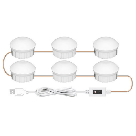 1 Set Vanity Mirror Lights Soft Lighting Eye Protection Smart Hand Sensor Adjustable Brightness Illumination 5V Bathroom Mirror Light Dressing Table Lamps for Home Use