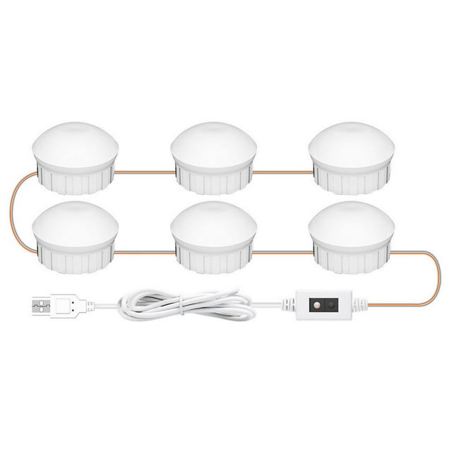 1 Ensemble de Lumières de Miroir de Meuble-Lavabo Éclairage Doux Protection des Yeux Capteur de Main Intelligent Luminosité Réglable Éclairage 5V Lumière de Miroir de Salle de Bain Lampes de Coiffeuse pour la Maison