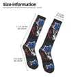 thumbnail image 2 of Fotbe Largemouth Bass Fish in USA Calcetas Divertidas Estampadas para Hombre y Mujer, Calcetas de Algodón hasta la Rodilla para Caminar, Correr, Enfermería y Embarazo, 2 of 6