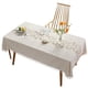thumbnail image 4 of Mantel de PVC impermeable y resistente al aceite, lavable a máquina, mantel rectangular de lujo con forma de diamante, 4 of 6