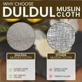 thumbnail image 2 of Muslin Cloths for Cooking, Pack of 5 (50X50CM), Unbleached, Cotton Reusable and Washable Cheese Cloths for Straining, 2 of 5