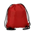thumbnail image 4 of Mochila con cordón, bolsa con cordón, bolsa de gimnasio, saco con cincha, bolsas de PE, soporte para pelotas, mochila grande para hombres, niños, comp Rojo, 4 of 8