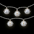 thumbnail image 3 of Northlight LED Christmas Bells Fairy Lights - 5.5' - Clear Wire - Silver - 10ct, 3 of 6